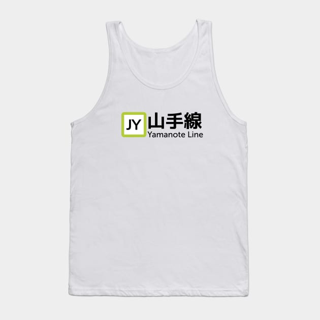 Tokyo Yamanote Line Tank Top by hanoded